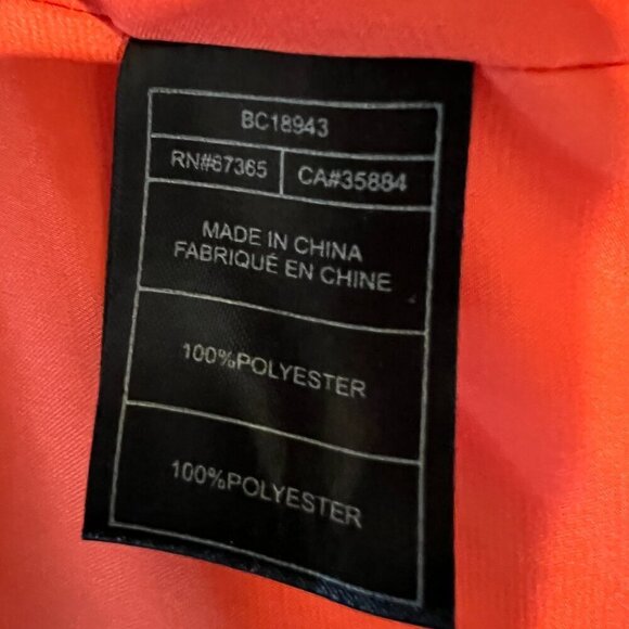 NWT BB Dakota Tangerine Garland Crepe Halter dress, Size 10 - Picture 13 of 16